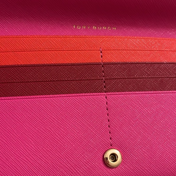 Tory Burch Pink Fuchsia Wallet Wristlet nwt - Picture 7 of 9
